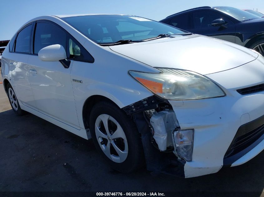 2013 Toyota Prius VIN: JTDKN3DU5D5572411 Lot: 39746776