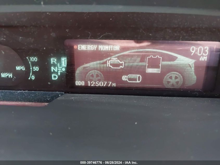 2013 Toyota Prius VIN: JTDKN3DU5D5572411 Lot: 39746776