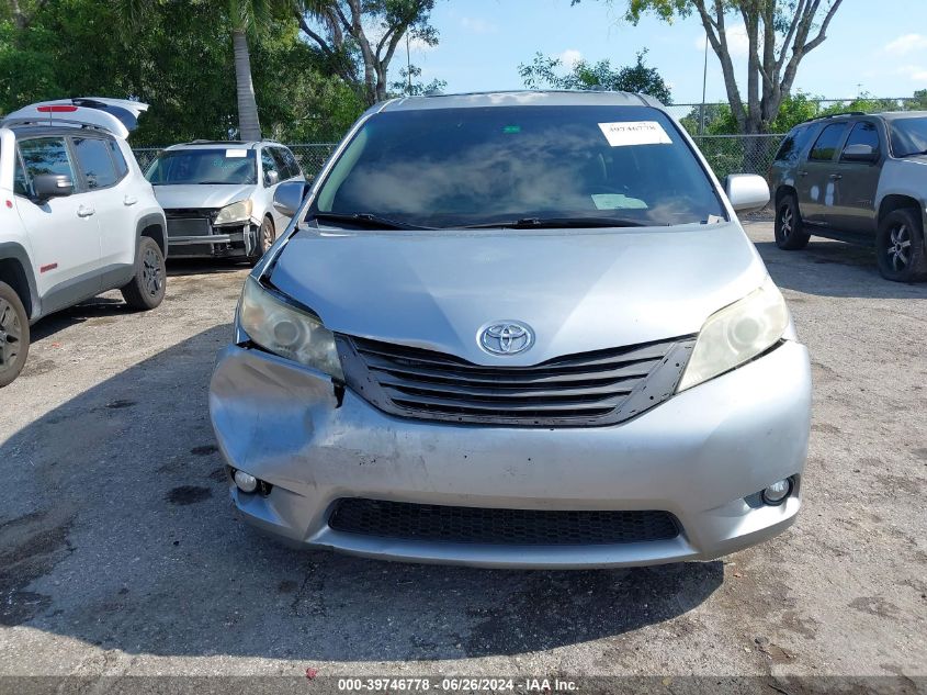 5TDYK3DCXCS184318 2012 Toyota Sienna Xle V6 8 Passenger