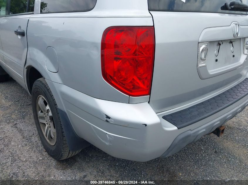 2004 Honda Pilot Ex VIN: 2HKYF18414H502376 Lot: 39746845