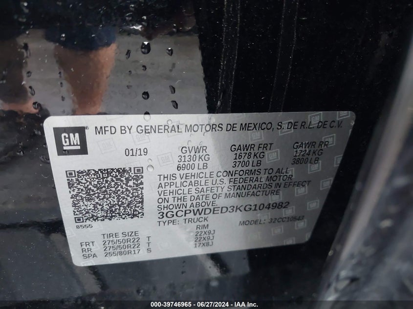 2019 CHEVROLET SILVERADO 1500 RST - 3GCPWDED3KG104982