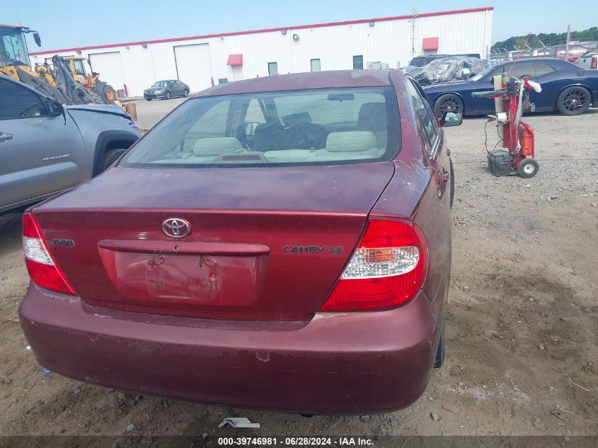 2004 Toyota Camry Le/Xle/Se VIN: 4T1BE32K54U282642 Lot: 39746981