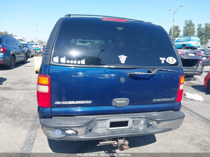 2002 Chevrolet Suburban 1500 Ls VIN: 3GNEC16T72G190440 Lot: 39746983
