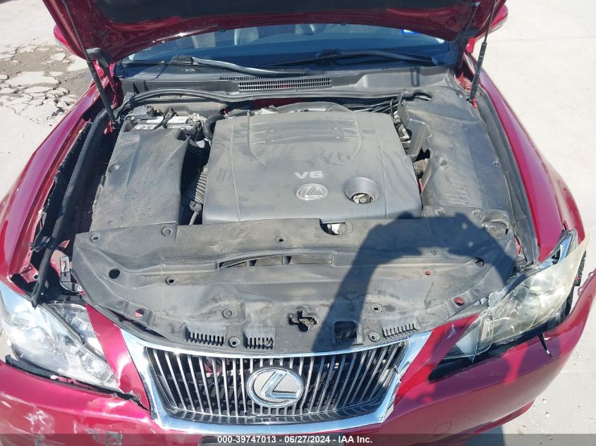 2009 Lexus Is 250 VIN: JTHBK262X92090085 Lot: 39747013