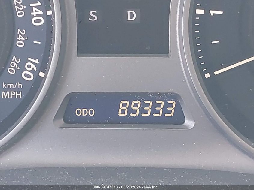 2009 Lexus Is 250 VIN: JTHBK262X92090085 Lot: 39747013