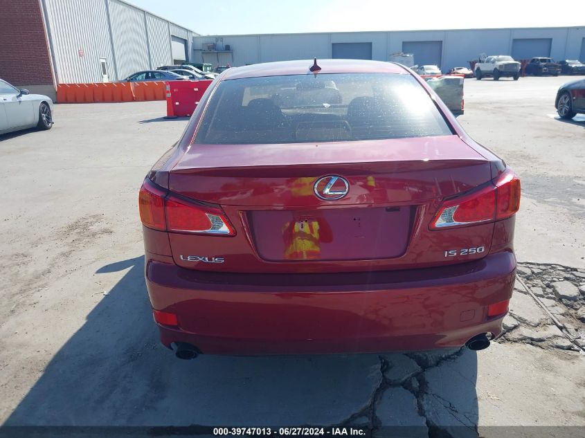 2009 Lexus Is 250 VIN: JTHBK262X92090085 Lot: 39747013