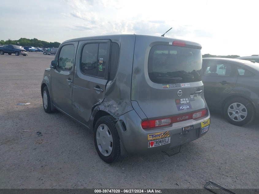 2009 Nissan Cube S/Sl VIN: XJN8AZ28R99T12516 Lot: 39747020