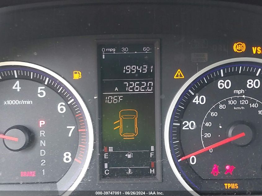 2009 Honda Cr-V Ex-L VIN: 5J6RE387X9L013176 Lot: 39747051