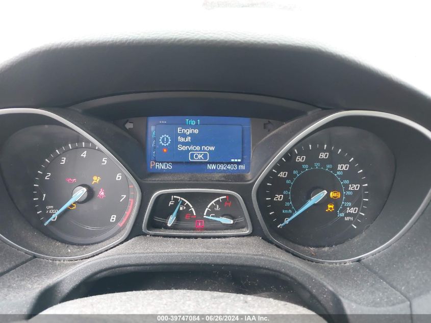 2014 Ford Focus Se VIN: 1FADP3F29EL166875 Lot: 39747084