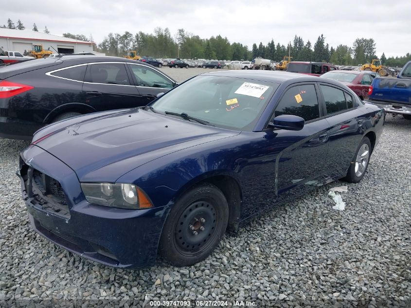 VIN 2C3CDXBGXDH609543 2013 Dodge Charger, SE no.2