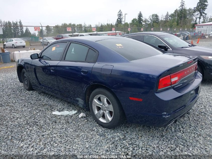 VIN 2C3CDXBGXDH609543 2013 Dodge Charger, SE no.3