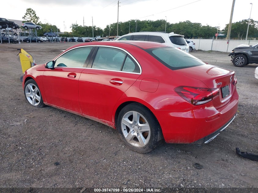2020 Mercedes-Benz A 220 220 4Matic VIN: WDD3G4FB2LW038202 Lot: 39747098