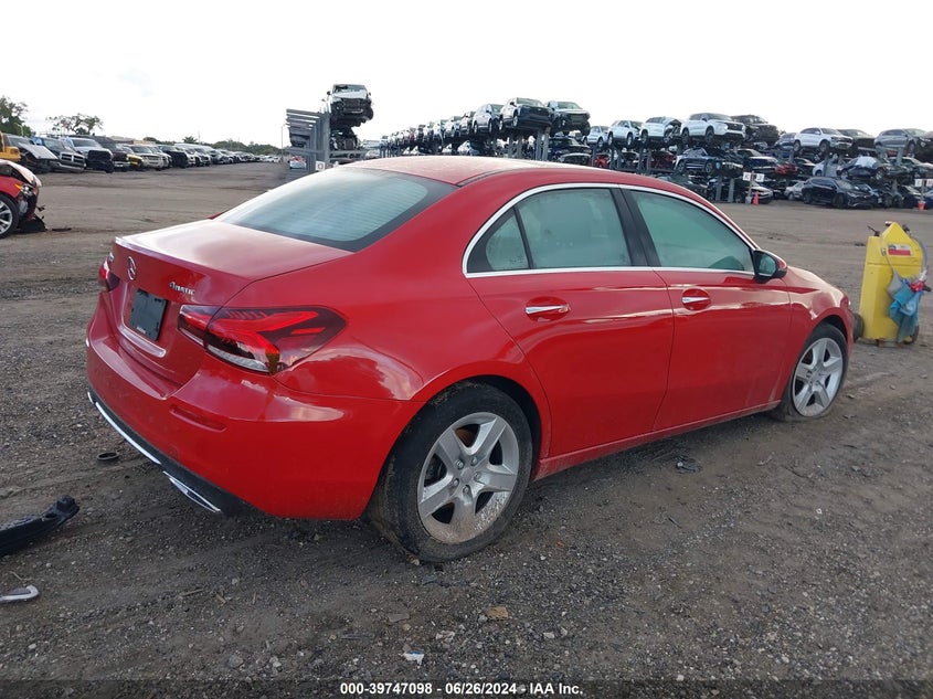 2020 Mercedes-Benz A 220 220 4Matic VIN: WDD3G4FB2LW038202 Lot: 39747098