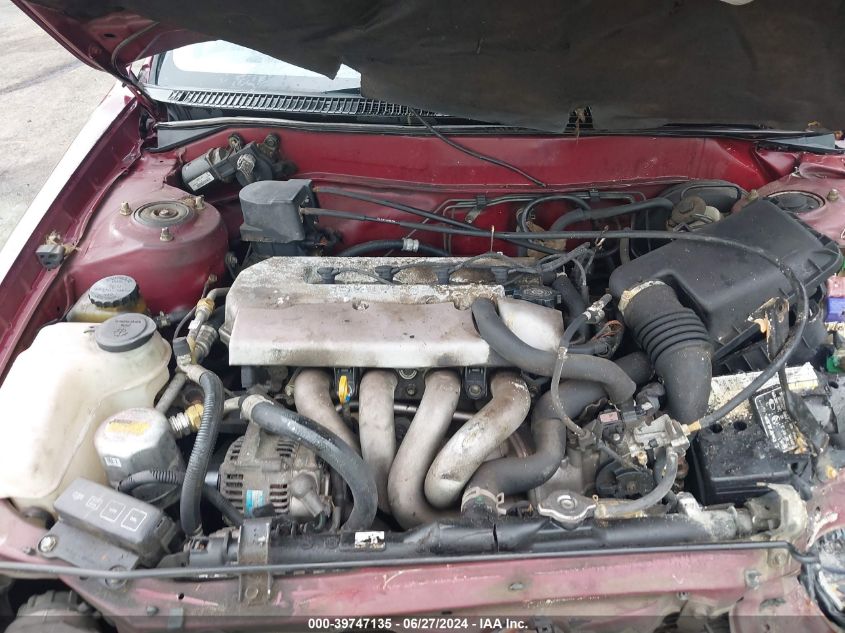 1998 Chevrolet Prizm Lsi VIN: 1Y1SK5289WZ434646 Lot: 39747135