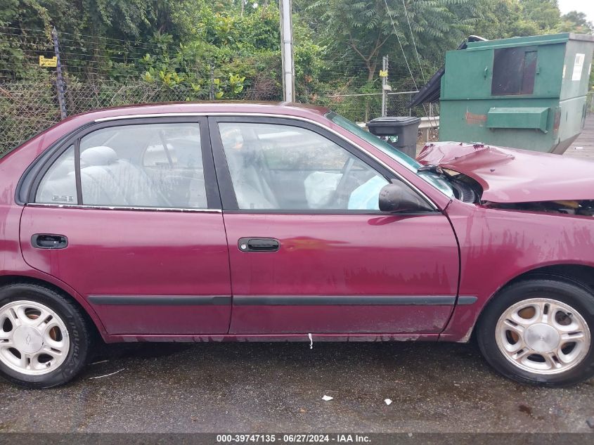 1998 Chevrolet Prizm Lsi VIN: 1Y1SK5289WZ434646 Lot: 39747135