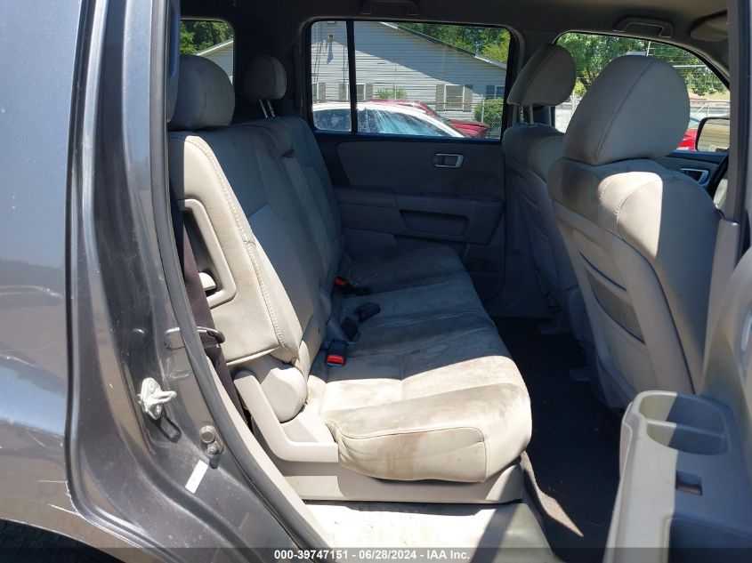 2010 Honda Pilot Lx VIN: 5FNYF4H29AB025822 Lot: 39747151