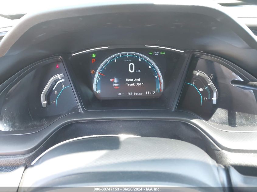 2020 Honda Civic Lx VIN: 19XFC2F65LE212588 Lot: 39747153