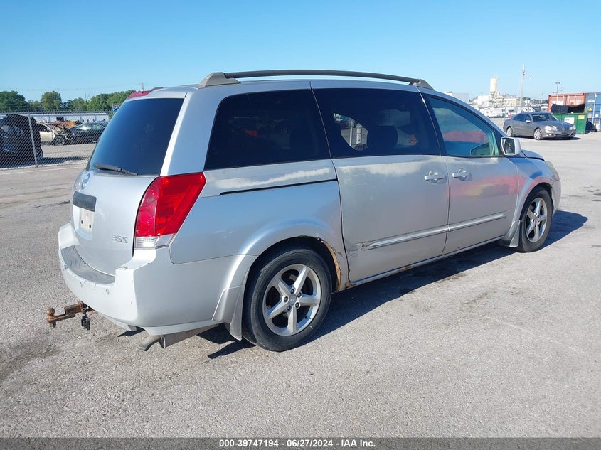 2005 Nissan Quest 3.5 S VIN: 5N1BV28U75N101345 Lot: 39747194