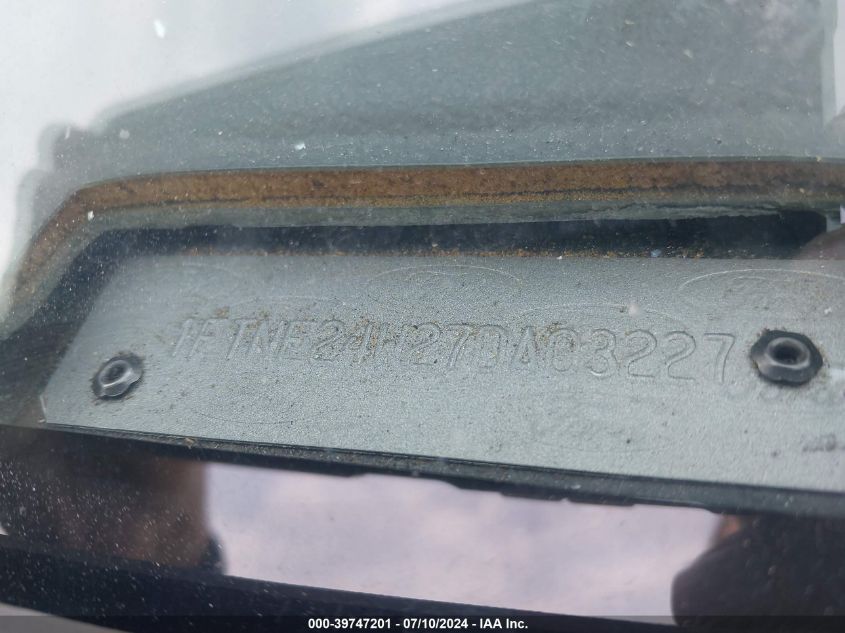 2007 Ford E-250 Commercial/Recreational VIN: 1FTNE24W27DA03227 Lot: 39747201