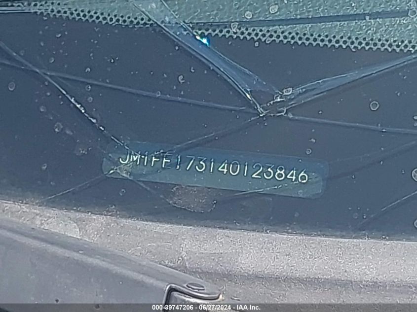 2004 Mazda Rx8 VIN: JM1FE173140123846 Lot: 39747206