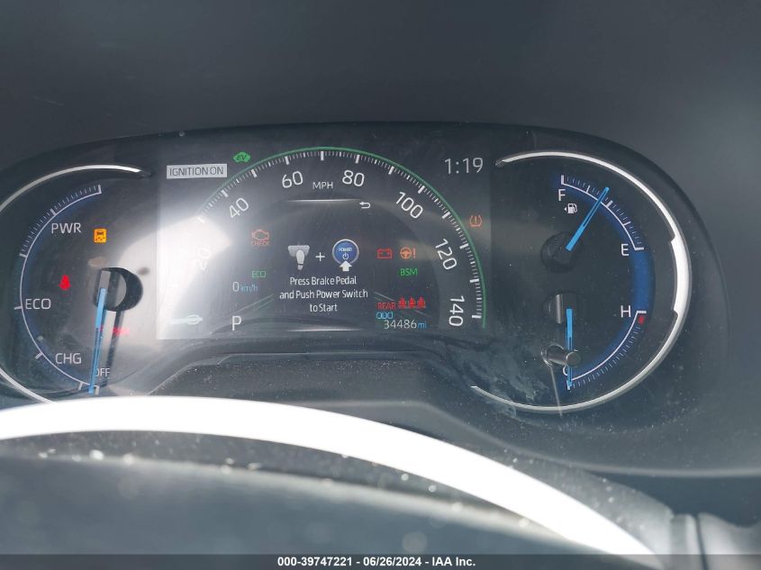 2021 Toyota Rav4 Hybrid Xse VIN: 4T3E6RFV8MU043109 Lot: 39747221