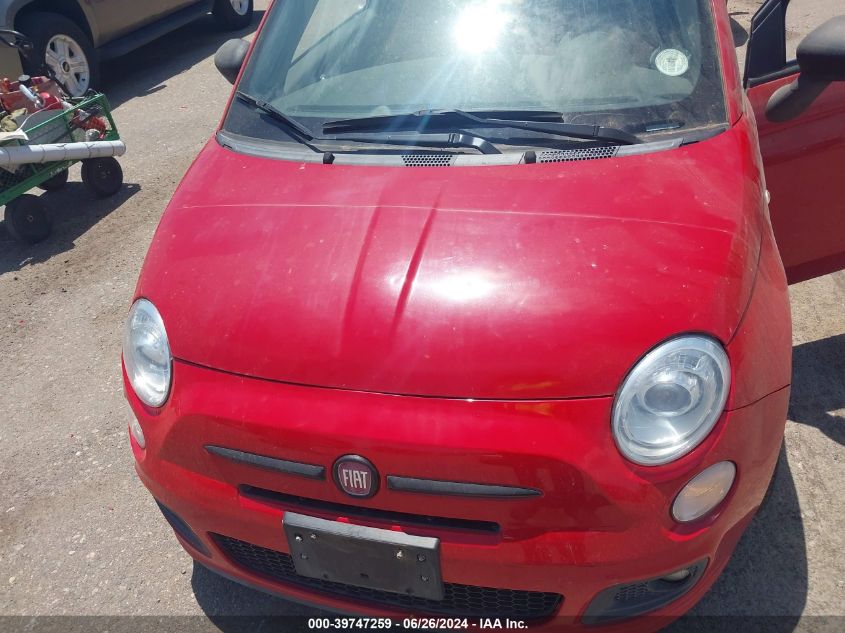 2012 Fiat 500 Sport VIN: 3C3CFFBR1CT333491 Lot: 39747259