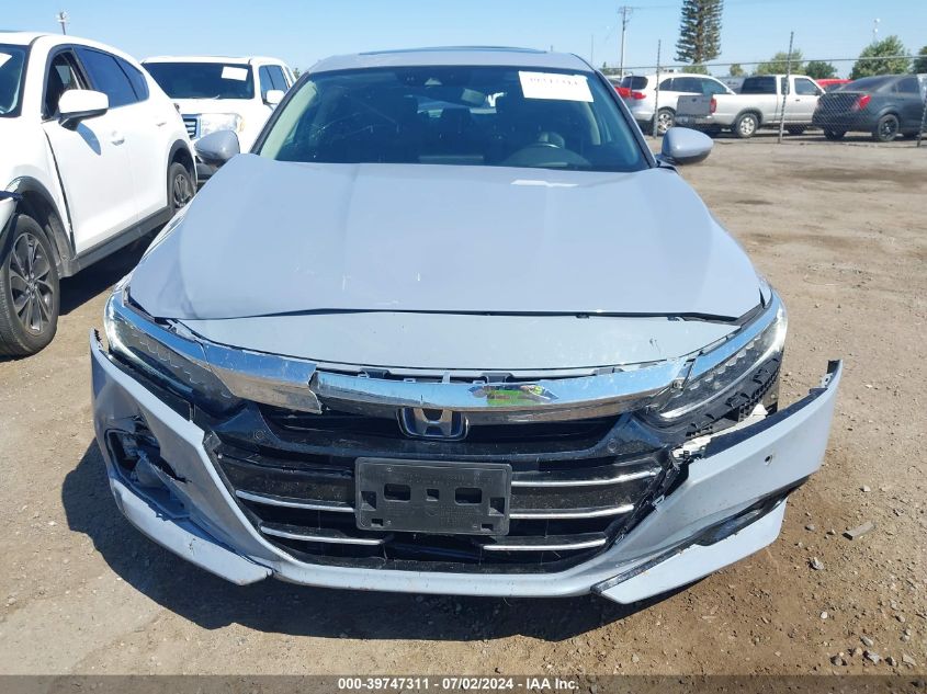 2022 Honda Accord Hybrid Touring VIN: 1HGCV3F95NA006983 Lot: 39747311