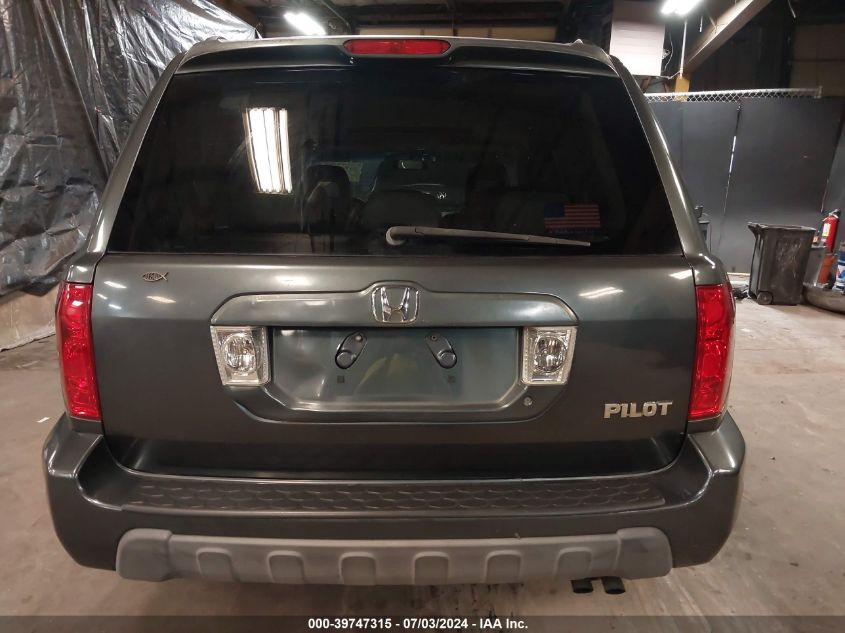 2005 Honda Pilot Exl VIN: 2HKYF18705H552293 Lot: 39747315