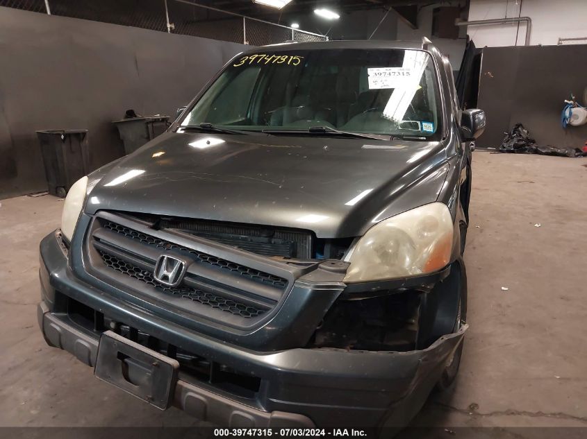 2005 Honda Pilot Exl VIN: 2HKYF18705H552293 Lot: 39747315
