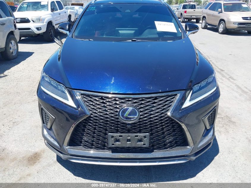 2020 Lexus Rx 450H F Sport Performance VIN: 2T2YGMDA0LC049360 Lot: 39747337