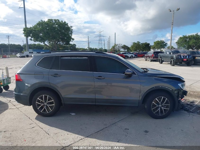 2019 Volkswagen Tiguan Se/Sel/Sel R-Line Jet-Bla VIN: 3VV2B7AXXKM191306 Lot: 39747361