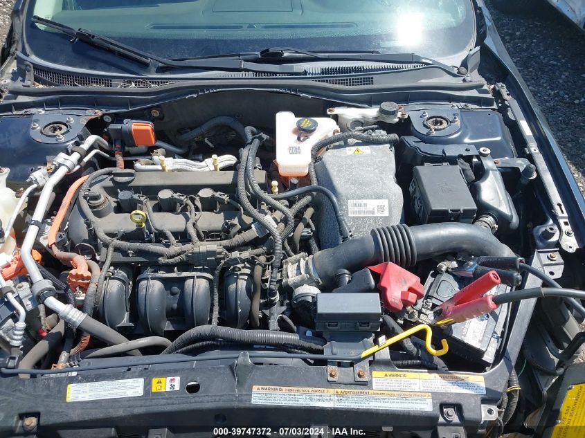 2012 Ford Fusion Hybrid VIN: 3FADP0L38CR225750 Lot: 39747372