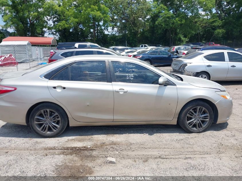 2016 Toyota Camry Se VIN: 4T1BF1FK1GU169237 Lot: 39747384