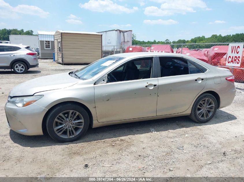 2016 Toyota Camry Se VIN: 4T1BF1FK1GU169237 Lot: 39747384