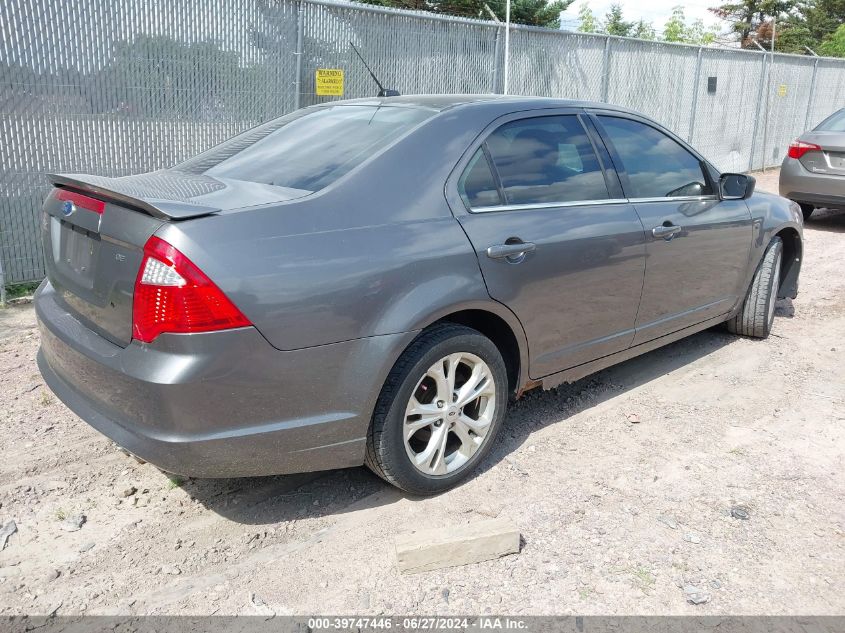 2012 Ford Fusion Se VIN: 3FAHP0HA5CR101105 Lot: 39747446