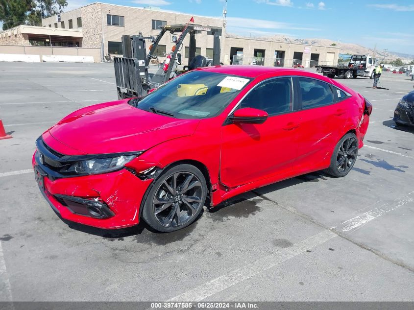 2HGFC2F82KH503829 2019 HONDA CIVIC - Image 2