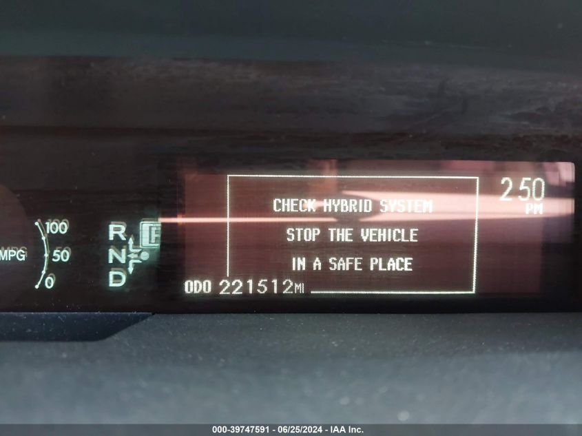 2012 Toyota Prius Two VIN: JTDKN3DU8C1576331 Lot: 39747591