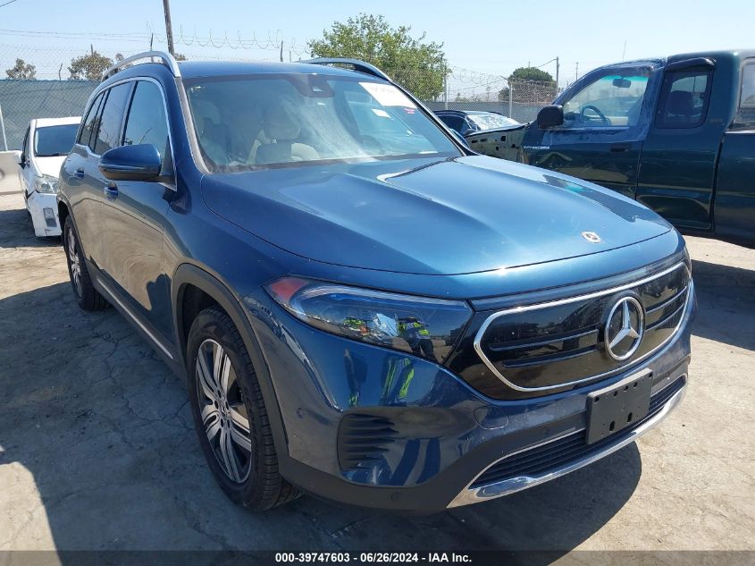 W1N9M0CB9PN044822 2023 Mercedes-Benz Eqb 250 Suv