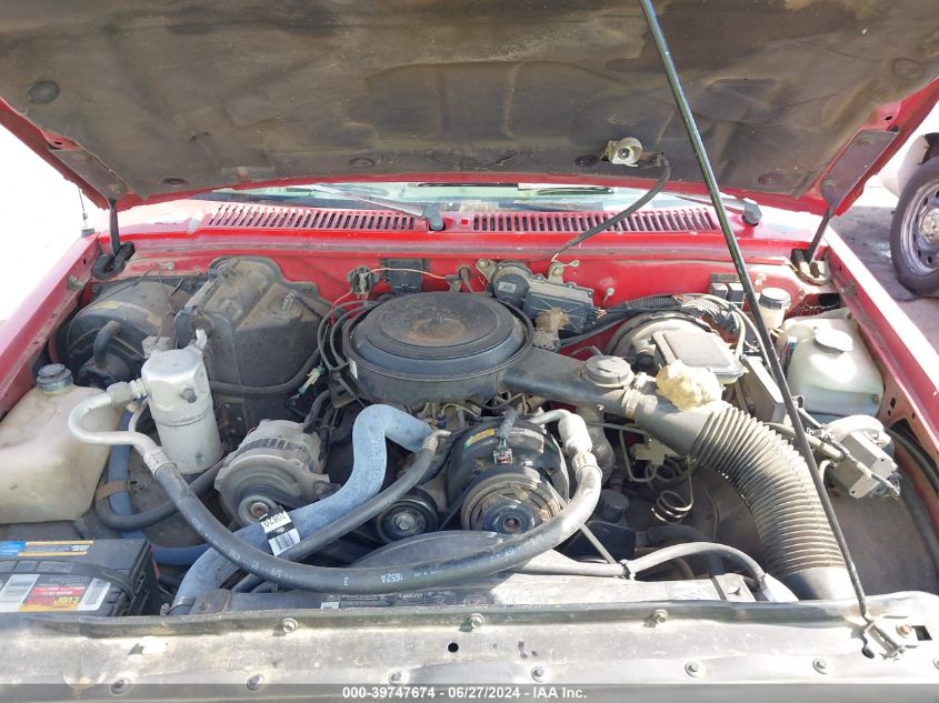 1993 GMC Sonoma VIN: 1GTCS14R4P8500065 Lot: 39747674