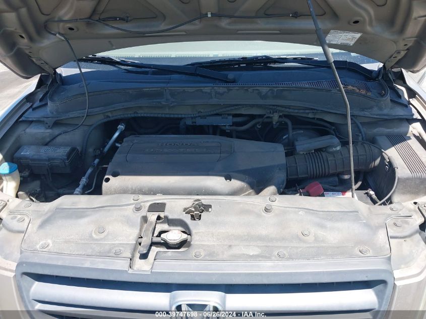 2004 Honda Pilot Ex-L VIN: 2HKYF18624H612287 Lot: 39747698