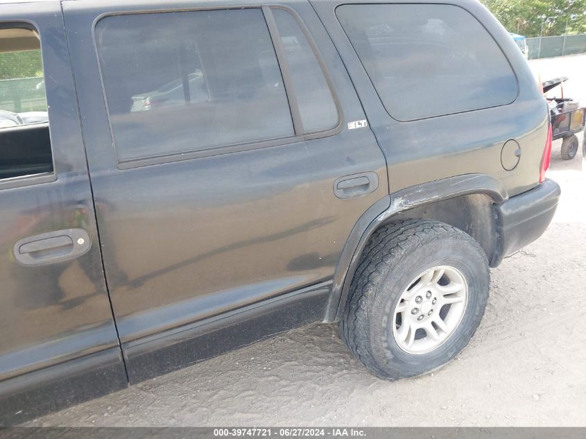 2002 Dodge Durango Slt VIN: 1B8HS48NX2F134286 Lot: 39747721