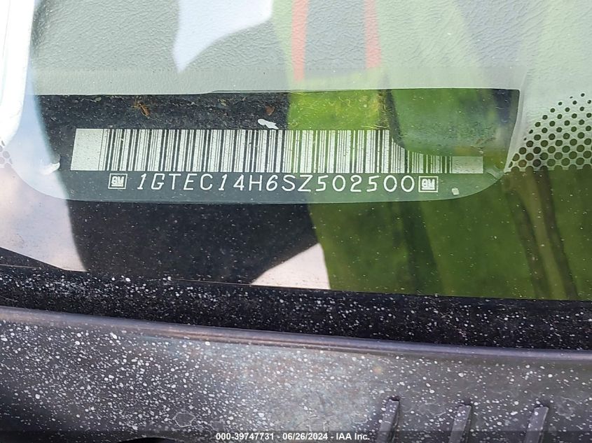 1995 GMC Sierra C1500 VIN: 1GTEC14H6SZ502500 Lot: 39747731