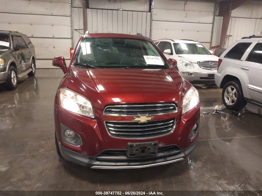 2016 Chevrolet Trax Ltz VIN: 3GNCJRSB1GLT50111 Lot: 39747752