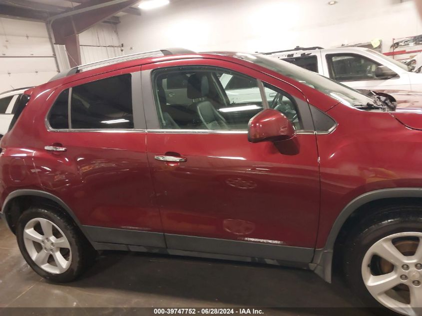 2016 Chevrolet Trax Ltz VIN: 3GNCJRSB1GLT50111 Lot: 39747752