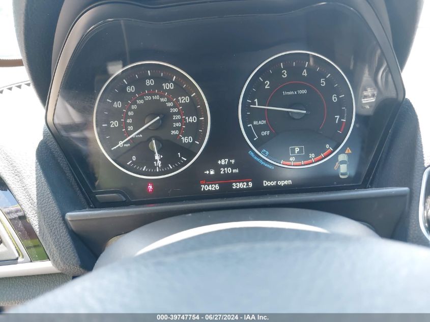 2016 BMW 228I xDrive VIN: WBA1G9C54GV726837 Lot: 39747754