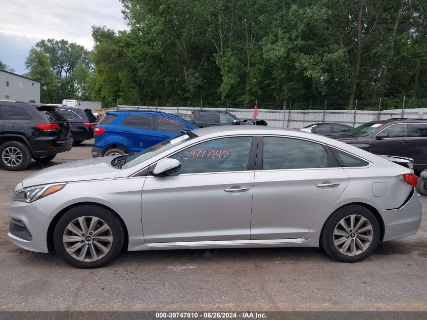 2016 Hyundai Sonata Sport VIN: 5NPE34AF0GH388853 Lot: 39747810