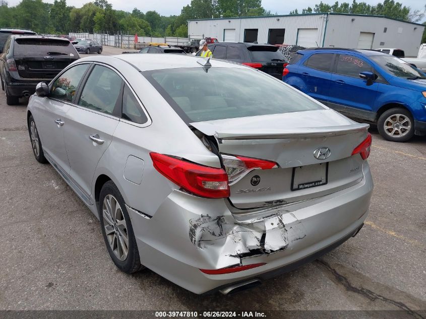 2016 Hyundai Sonata Sport VIN: 5NPE34AF0GH388853 Lot: 39747810