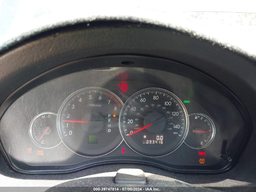 2009 Subaru Legacy 2.5I VIN: 4S3BL616997220103 Lot: 39747814