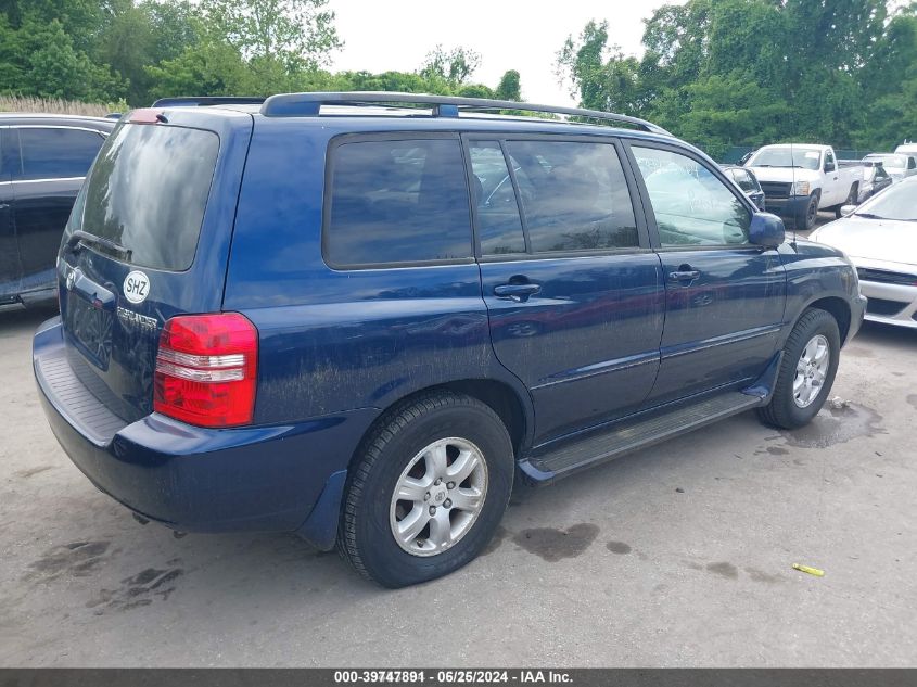 2003 Toyota Highlander V6 VIN: JTEHF21A730133519 Lot: 39747891