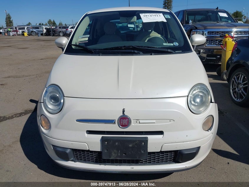 2013 Fiat 500 Pop VIN: 3C3CFFAR8BT739531 Lot: 39747913